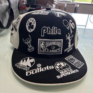 NBA All Teams New Era 59Fifty Fitted Hat SZ 7 3/8 Hardwood Classics Pre Owned